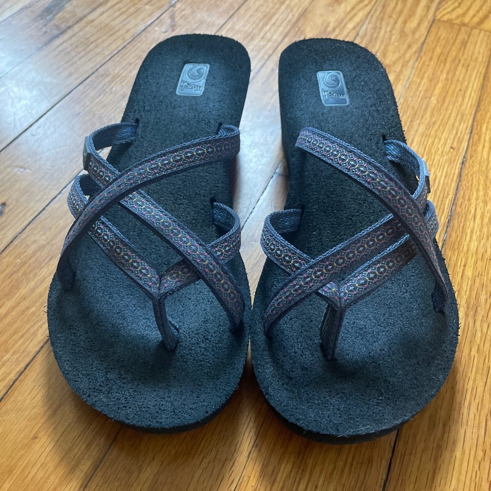 Teva Mandalyn Wedge Flip Flops, Great Condition!